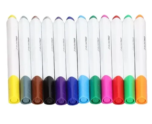Чарівні Маркери для малювання на воді Floating Pen 12 шт, дитячий розвиваючий набір маркерів для скетчинга фломастери в кейсі різнокольорові