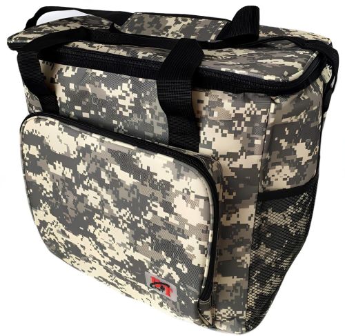 Туристична термосумка Cooling Bag на 32 літри для продуктів напоїв, Похідний термо бокс холодильник 38x25x33см на плече для пікніка Піксельний, Похідний термо бокс холодильник 38x25x33см на плече