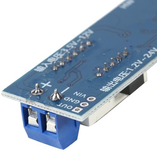 Універсальний понижуючий підвищуючий перетворювач USB WX - 6423 DC-DC 3.5-12V 1.2-24V Модуль перетворення напруги 3.5-12В 1.2 - 24В з вольтметром