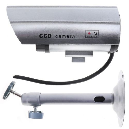 Уличный муляж камеры DUMMY IR CAMERA RR201 с мигающим светодиодом, Наружная камера обманка на батарейках, Видеокамера-обманка с ИК-подсветкой