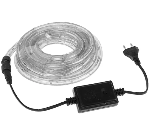 Светодиодная гибкая гирлянда Дюралайт Rope Lights G-38 10 м уличная и внутренняя цветная LED гирлянда с RGB контролером от сети Multicolor 3528