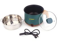 Електрична рисоварка Rice Cooker JU-551 1.8 л 600 W каструля пароварка для смаження і варіння з антипригарним покриттям і таймером Зелена Jubake