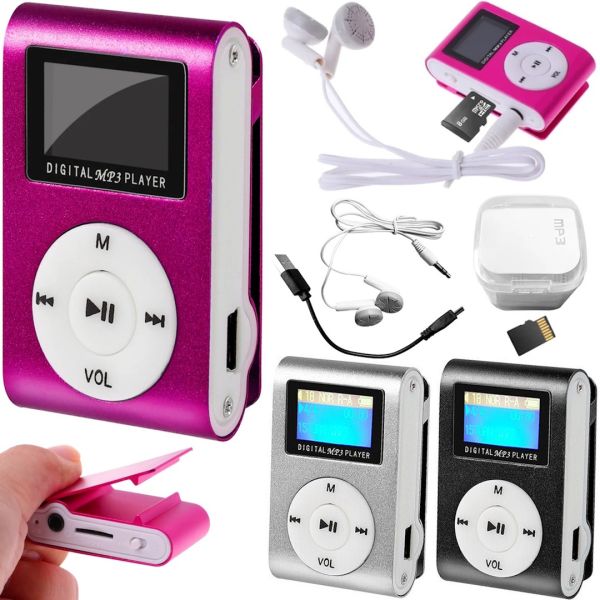 Міні MP3-плеєр Toto TPS - 02 With Display Earphone портативний медіа плеєр з LCD дисплеєм і кліпсою для кріплення MP3 WMA microSD USB 48Х28Х12 см