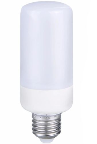 Світлодіодна декоративна лампочка LED Flame Light E27 9W з RGB ефектом полум'я у формі кукурудзи в патрон кольорова лампа 2200K з імітацією вогню