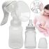 Ручной молокоотсос Manual Massage Breast Pump RH-188 с массажной насадкой, бутылочкой и соской для кормления и хранения грудного молока 150 мл