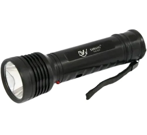 Ручной аккумуляторный фонарик X-Balog BL YW-037 3W с гибкой LED лампой и солнечной панелью Туристический фонарь Power Bank Yawang для кемпинга Черный