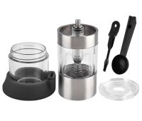 Ручна кавомолка Coffee Grinder HD-A75 механічний подрібнювач кавових зерен з регулюванням помелу, млин зі сталевими жорнами LY-958