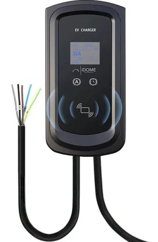 Автомобільне зарядне для електромобілів Type 2 iDome ID-7000S EV на 3 фази 7 кВт 32A 380V з LCD дисплеєм, 3х фазна зарядка для автомобіля 7 kW IP54