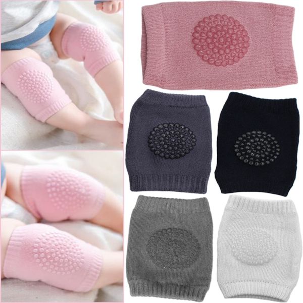 Антиковзні дитячі наколінники для повзання Children Thicken Knee Protector захисні наколінники з силіконом від синців і ударів з бавовни