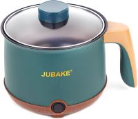 Електрична рисоварка Rice Cooker JU-551 1.8 л 600 W каструля пароварка для смаження і варіння з антипригарним покриттям і таймером Зелена Jubake