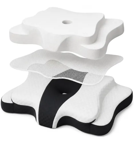 Ортопедична подушка для сну «Метелик» Piluxx Cervical Alignment Pillow LY-1242 — анатомічна подушка з пінопласту з ефектом пам’яті для спини та шиї