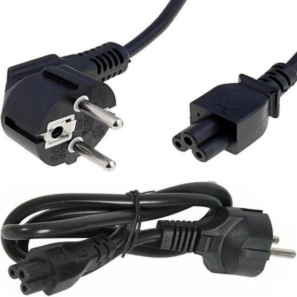 Кабель живлення для ноутбука 3 піна Cable for Laptop wire 165 1,5 м 0.75 mm мережевий шнур 150 см Міккі маус C13 потрійний для блоків живлення