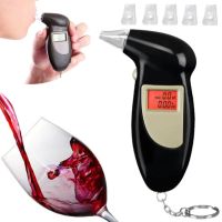 Кишеньковий електронний алкотестер з мундштуками Digital Breath Alcohol Tester з LCD дисплеєм 80025 персональний алкометр аналізатор спирту