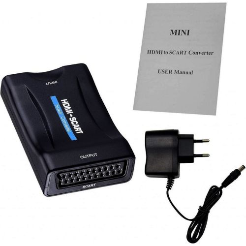 Конвертер відео Scaler Converter H70 HDMI на SCART адаптер перехідник для перетворення цифрового сигналу в Аналоговий, відеоконвертер 1080P DC 5В