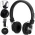 Бездротові накладні Bluetooth навушники NIA X3 з МР3 плеєром і FM Black, повнорозмірні блютуз стерео навушники з мікрофоном і радіо чорні