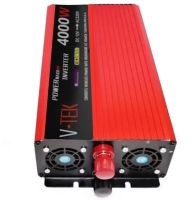Автомобільний інвертор V-TEK VDK-4000W 12V - 220V з LED-екраном і USB роз'ємом, Авто перетворювач напруги струму від прикурювача і акумулятора