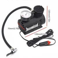 Электрический автомобильный компрессор 300 PSI 10-12Amp 25л Ji030 воздушный насос для автомобиля, Автокомпрессор для подкачки колес машины Черный