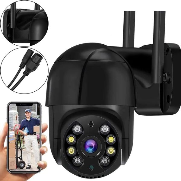 Вулична поворотна IP камера відеоспостереження CAMERA CAM 6 N3 WIFI 360/90 2.0mp зовнішнього спостереження з віддаленим доступом Y08 Чорна