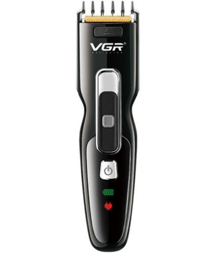 Акумуляторна машинка для стрижки волосся VGR V-040 професійний бездротовий чоловічий тример для вусів і бороди з LED-дисплеєм і USB зарядкою V040