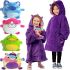 Подушка худи для детей Huggle Pets Hoodie 2 в 1 плед-кофта до 140 см, игрушка трансформер с капюшоном, детская толстовка, игрушка-худи с рукавами 