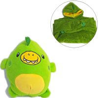 Подушка худі для дітей Huggle Pets Hoodie 2 в 1 плед-кофта до 140 см, іграшка трансформер з капюшоном, дитяча толстовка, іграшка-худі з рукавами 