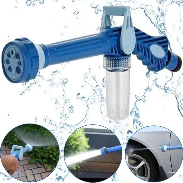 Універсальний розпилювач води Ez Jet Water Cannon, багатофункціональний розприскувач, водомет, насадка на шланг з відсіком для миючих засобів