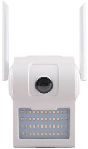 Уличная IP камера видеонаблюдения UKC CAMERA D2 Wi-Fi 2mp с прожектором и удаленным доступом, Камера интерком iCSee с динамиком и микрофоном Белая