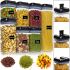 Набор контейнеров для сыпучих Food Storage Container Set 7 емкостей, прозрачные органайзеры, баночки для хранения пищевых продуктов, круп с крышками