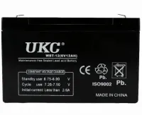 Герметичний акумулятор BATTERY UKC 6V 12A свинцево кислотна акумуляторна батарея