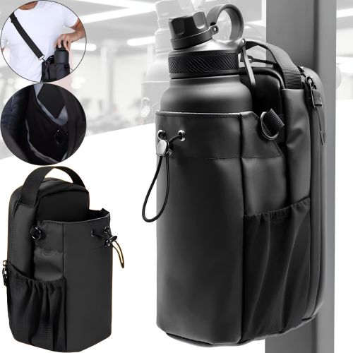 Спортивна магнітна сумка Magnetic Gym Bag Y-100 для пляшки з водою і кишенею для телефону, сумка з плечовим ременем 27х27х11см для спортзалу