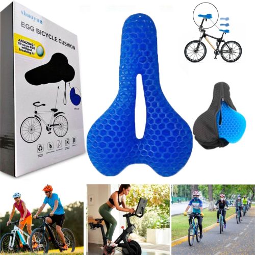 Велосипедна гелева накладка чохол на сидіння Egg Bicycle Cushion, Велосипедна м'яка протиударна подушка, Накладка для велосипедного сидіння