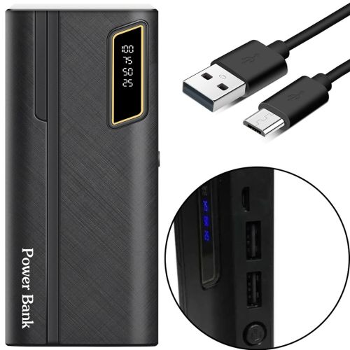 Зарядний пристрій УМБ Power Bank 50000 mAh UN-3104 2xUSB, Портативна батарея повербанк зовнішній акумулятор зарядка для телефону з ліхтариком