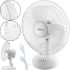 Настільний вентилятор Domotec MS - 1625 White Fan 3 режими діаметр 30 см, кімнатний компактний Електровентилятор Домотек MS1625 30 Вт від мережі Білий