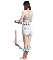 Роликовий масажер для шиї і спини Multi functional HX-8866 Massager Стрічковий масажер-стрічка massger thread Body Massage Roller Rope