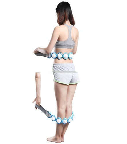 Роликовий масажер для шиї і спини Multi functional HX-8866 Massager Стрічковий масажер-стрічка massger thread Body Massage Roller Rope