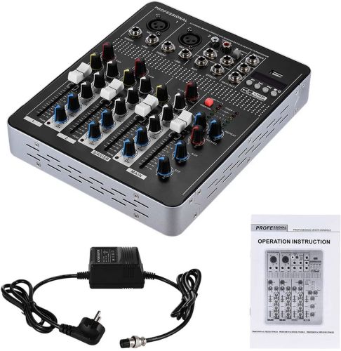Професійний мікшерний пульт Yamaha Mixer BT4000 2ch BT 4-канальний Активний Аудіомікшер з вбудованим підсилювачем і Bluetooth MX-4000bt Чорний