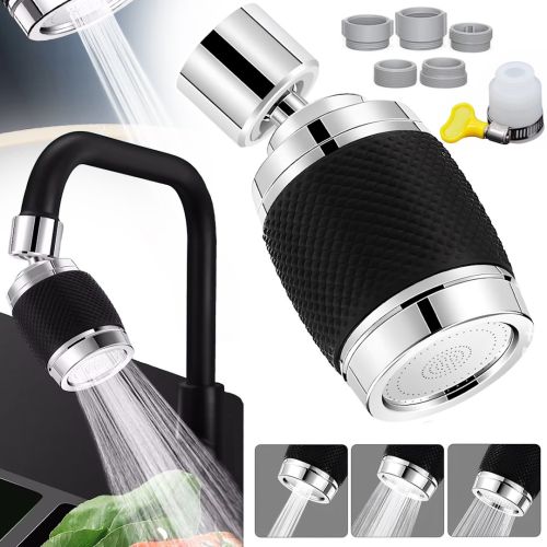 Поворотная насадка 360 на кран с защитным фильтром Faucet Universal Pipe XL-741 кухонный фильтр, аэратор на смеситель для регулировки и очистки воды