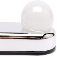 Подсветка на зеркало для макияжа Studio Glow 30х6 см беспроводной светильник с 4 LED лампами для зеркала, стекла с выключателем на присосках Белый