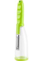 Ручная овощечистка Peeler с контейнером для очисток, вертикальный кухонный нож для чистки и удаления кожуры с овощей и фруктов для кухни 20х5.5 см