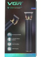 Машинка тример для стрижки окантовки волосся і бороди VGR V-058 професійна акумуляторна чоловіча окантовочна машинка зі змінними насадками USB