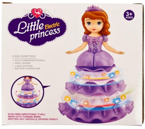Танцююча інтерактивна лялька нічник Софі Dancing Angel Ice Princess LD - 159d з підсвічуванням, музична іграшка Софія принцеса від батарейок фіолетова
