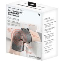 Універсальний масажер бандаж колінного суглоба Massaging Sharper Image з підігрівом, зігріваючий наколінник грілка на коліно і плечей 5 режимів Сірий