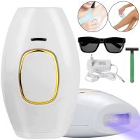 Лазерний фотоепілятор Intense Pulse Light White IPL109 36 W домашній епілятор з дисплеєм, апарат для видалення волосся на обличчі й тілі 600000 спалахів