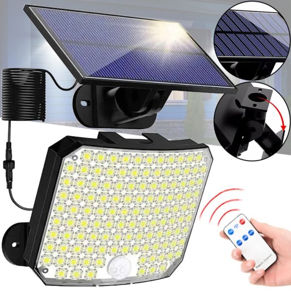 Уличный настенный светильник Solar Wall Lamp BL-234 SMD LED на солнечной батарее с датчиком движения, Аккумуляторный фонарь IP65 HA-110 на стену