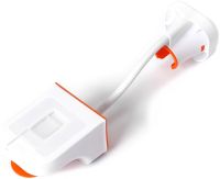 Настінний тримач для фена і душа Hair Dryer Holder Hands Free підвісне обертові кріплення органайзер з підставкою для ванних приладдя