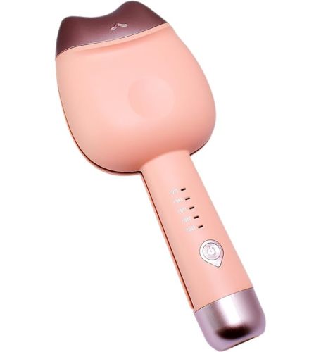 Керамічна плойка для завивки волосся 32 мм Egg Roll Stick XL-290 45W, керамічні щипці для завивки волосся з подвійним циліндром для локонів рожева