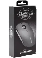 Бездротова Bluetooth мишка ZornWee W150 Grey для комп'ютера і ноутбука, Ігрова комп'ютерна блютуз миша 2.4GHZ USB для ПК від батарейок Сіра