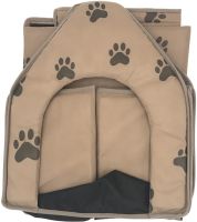 Мягкий домик для собак и кошек Portable Dog House портативная складная будка для домашних животных, раскладное спальное место на флисе для питомцев
