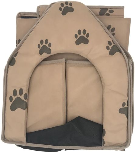 Мягкий домик для собак и кошек Portable Dog House портативная складная будка для домашних животных, раскладное спальное место на флисе для питомцев