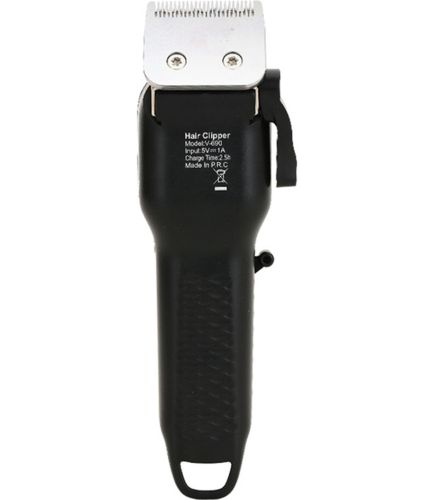Акумуляторна машинка для стрижки волосся VGR V-690 чоловіча професійна машинка для окантовки бороди і вусів з функцією тримера і 4 насадками USB